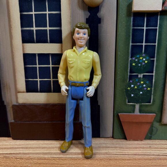 Fisher-Price Vintage 1990's Loving Family Home Dad Father for Dollhouse 6 Inches - Picture 2 of 9